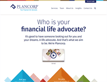 Tablet Screenshot of plancorp.com